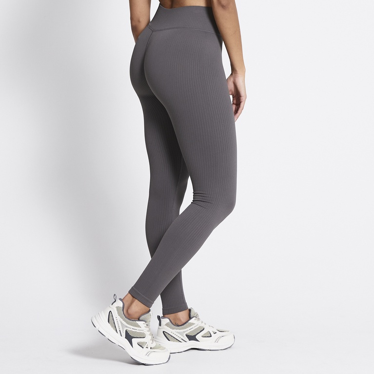 Ribbed training tights "Epic Tights Seamless" Dark Grey